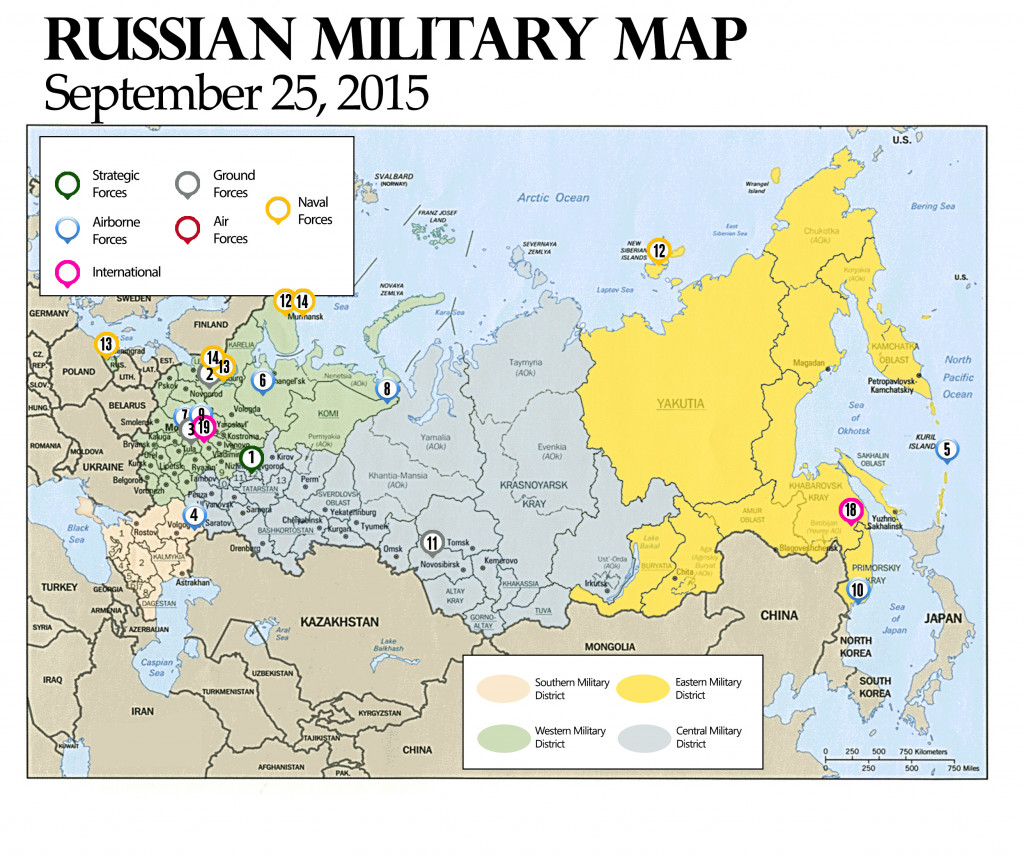 Russia Military Map - Sep. 25, 2015