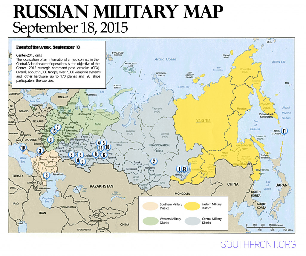 Russia Military Map - Sep. 18, 2015