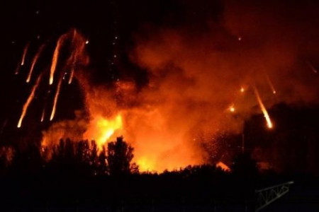At least 2 killed in Explosion at Ukrainian depot with over 3,500 tonnes of munitions