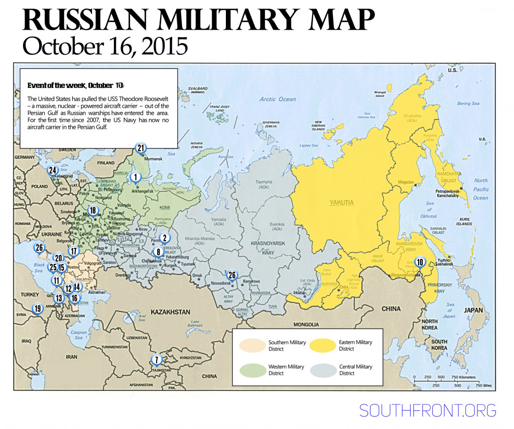 Russia's Military Map - Oct. 16, 2015