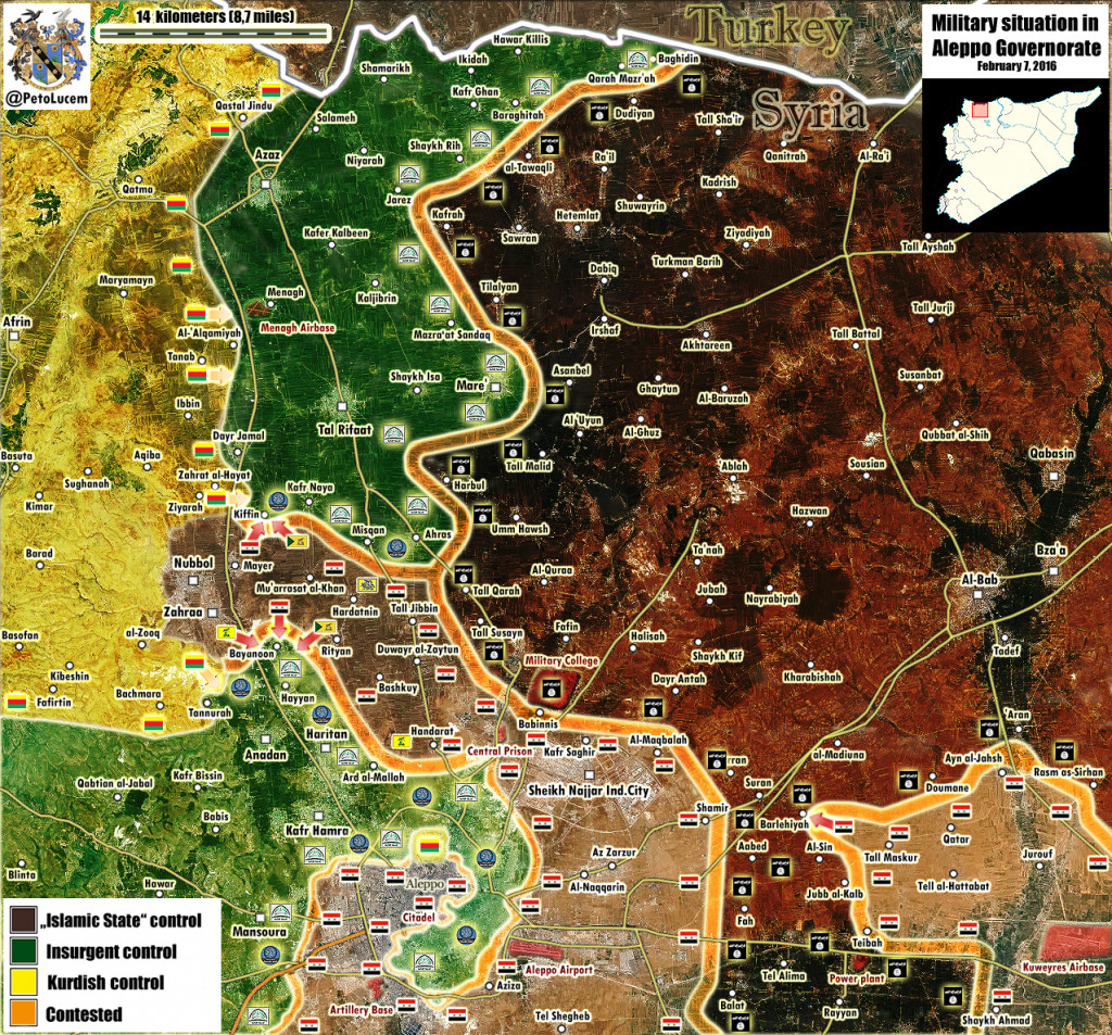 Encounter Battle In Aleppo on the 7th February
