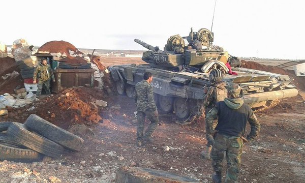 Photos: T-90 at Hezbolalh, Syrian Army Positions near Meyer in Aleppo Governatore, Syria