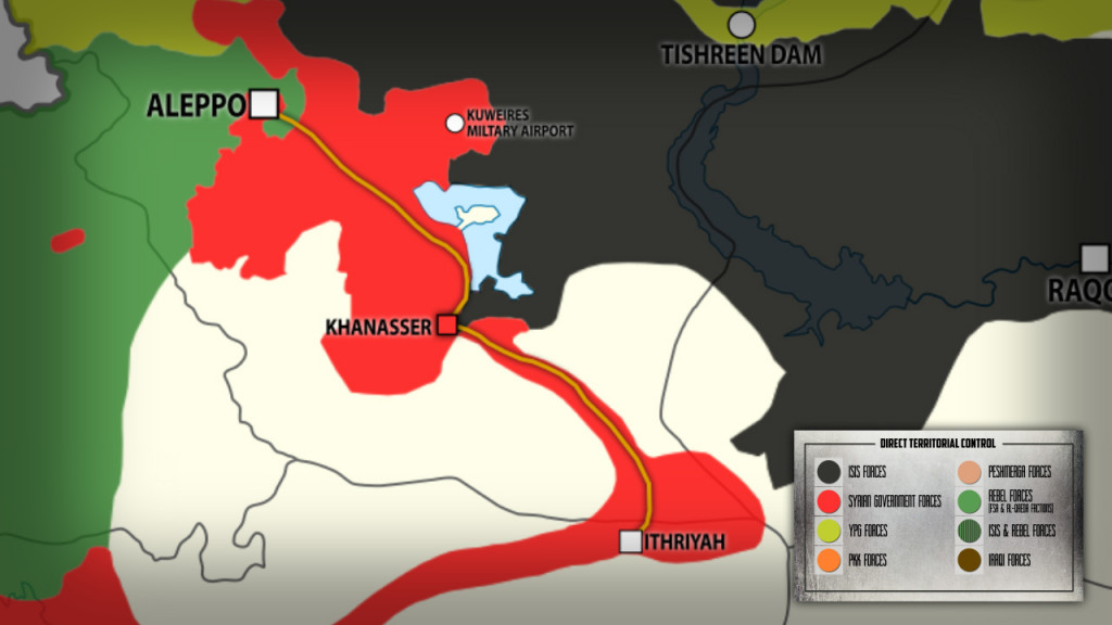 Map: Tiger Forces Recapture Strategic Town of Khanasser from ISIS