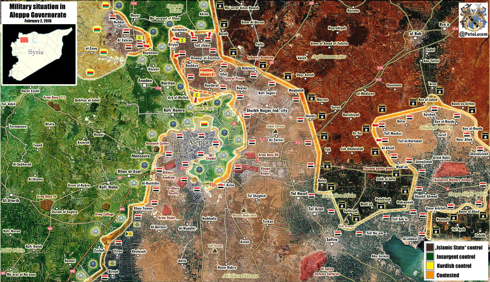 Map: The Battle for Aleppo - the "Mother of all battles"