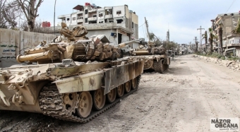 15 T-90 tanks spearhead the Aleppo offensive