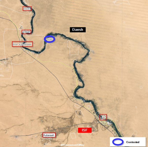 Map: Military Situation in Iraq's Anbar Province on April 25