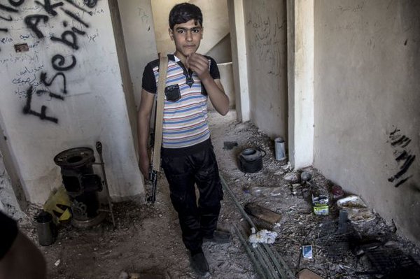 Western-backed Oppositioneers from Ahrar Al-Sham Use Child Soldiers at Syria's Hottests Fronts