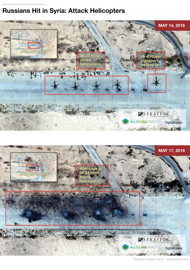 Satellite Imagery Prove that 4 Russian Mi-24 Attack Helicopters Have Been Destroyed in Syria?
