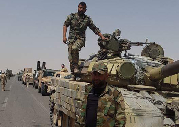 Syrian Army En Route to Deir El Zor