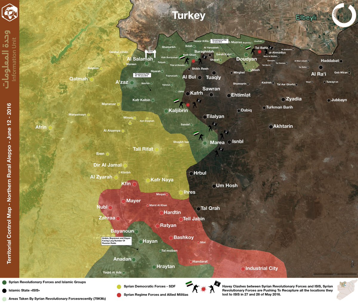 Military Situation in North Aleppo on June 12