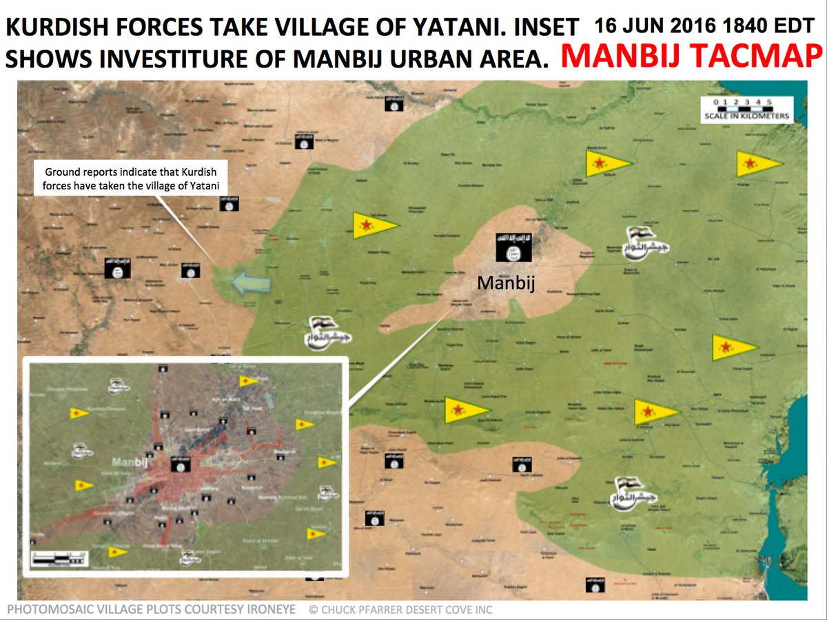Syrian Democratic Forces Seize Village of Yatani near Syria's Manbij