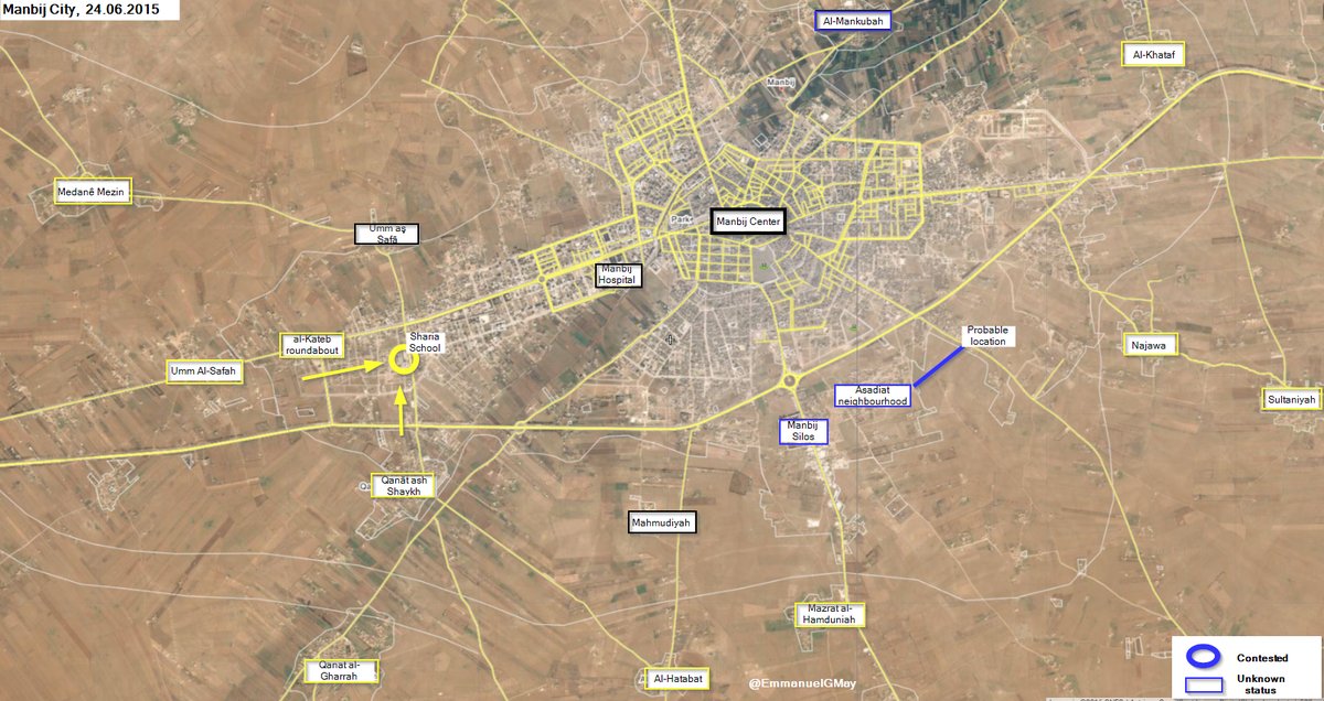 SDF Advances West of Manbij