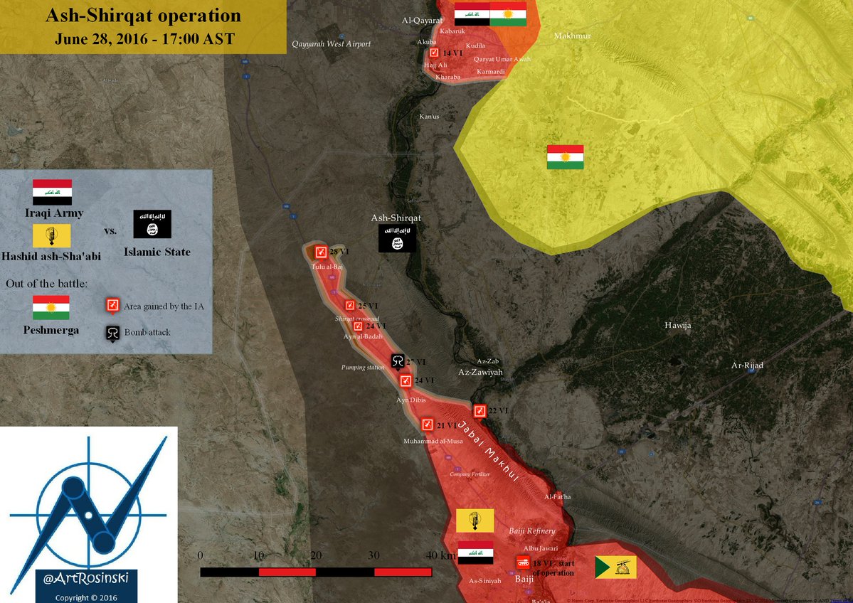 Military Situation in Salah ad Din Province of Iraq: Shirqat Operation