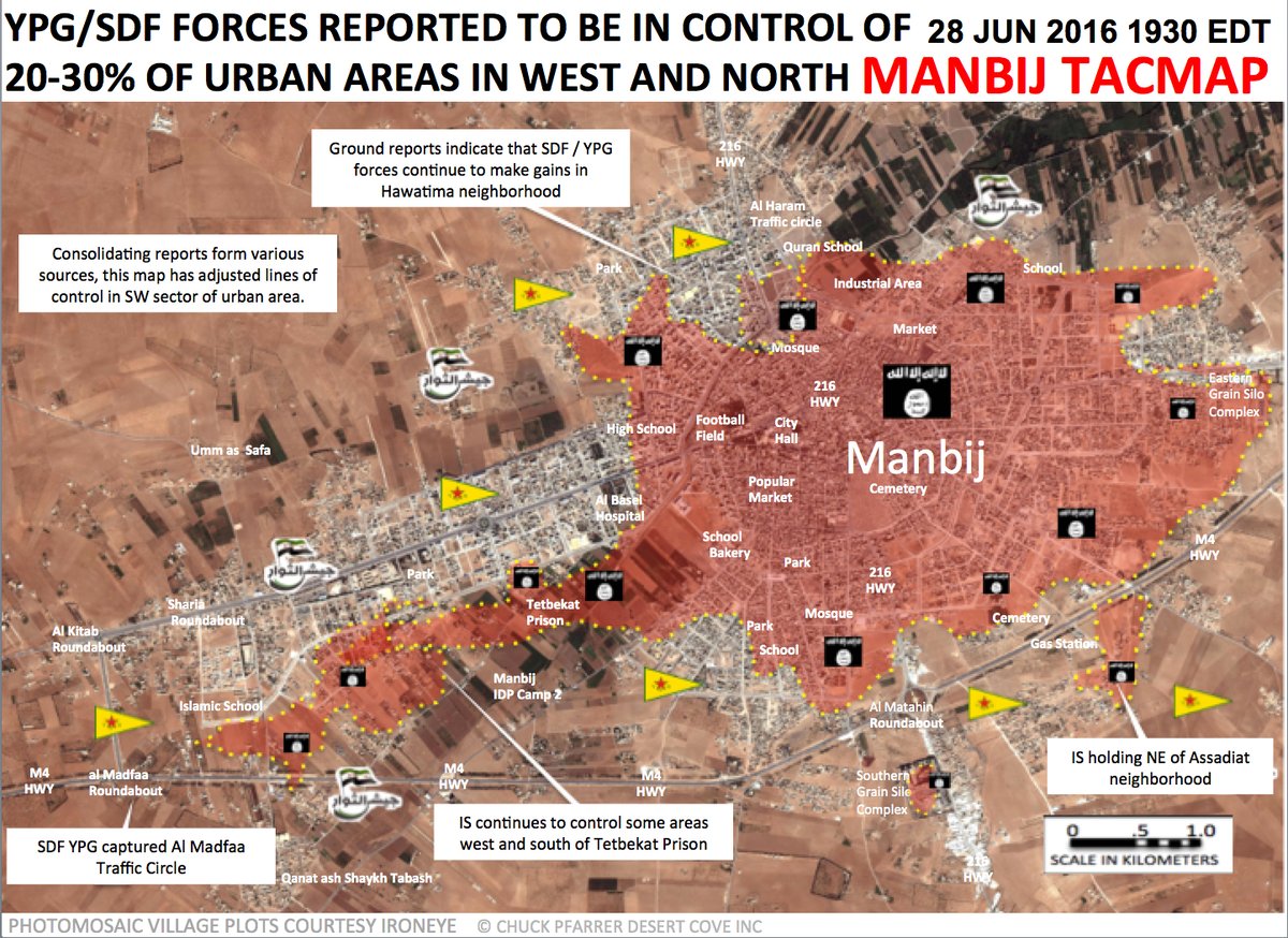 Kurdish Forces Take Madfaa Traffic Circle, Advance in Urban Areas of Manbij