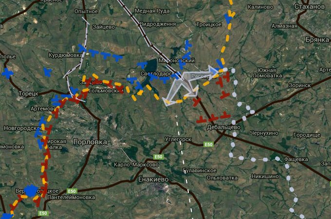 Ukrainian Military Advancing in Donbass Region