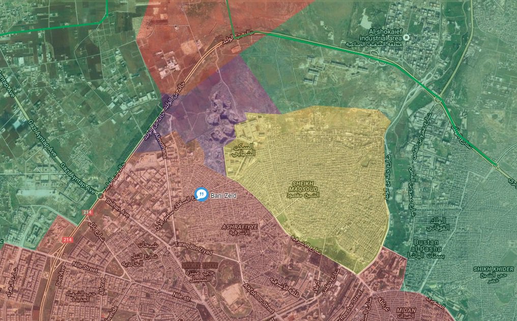 Syrian Army Sezies Bani Zeid Neighborhood of Aleppo City, Unites Front with Kurdish YPG