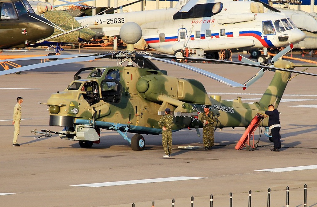 In Video: Russian Mi-28NM Attack Helicopter Targets Depots Of Kiev Forces With Loitering Munitions