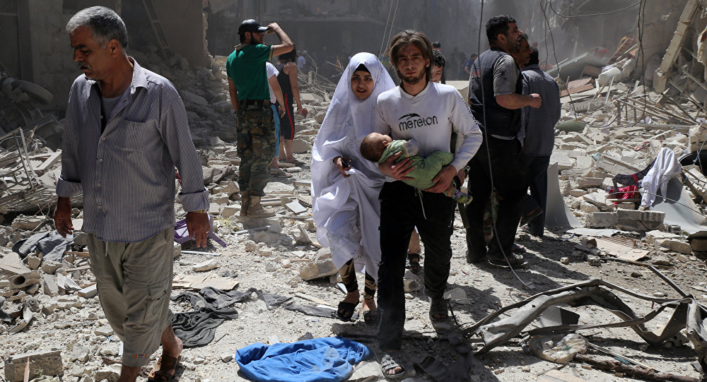 About 50 Civilians Leave Aleppo Through Humanitarian Corridors