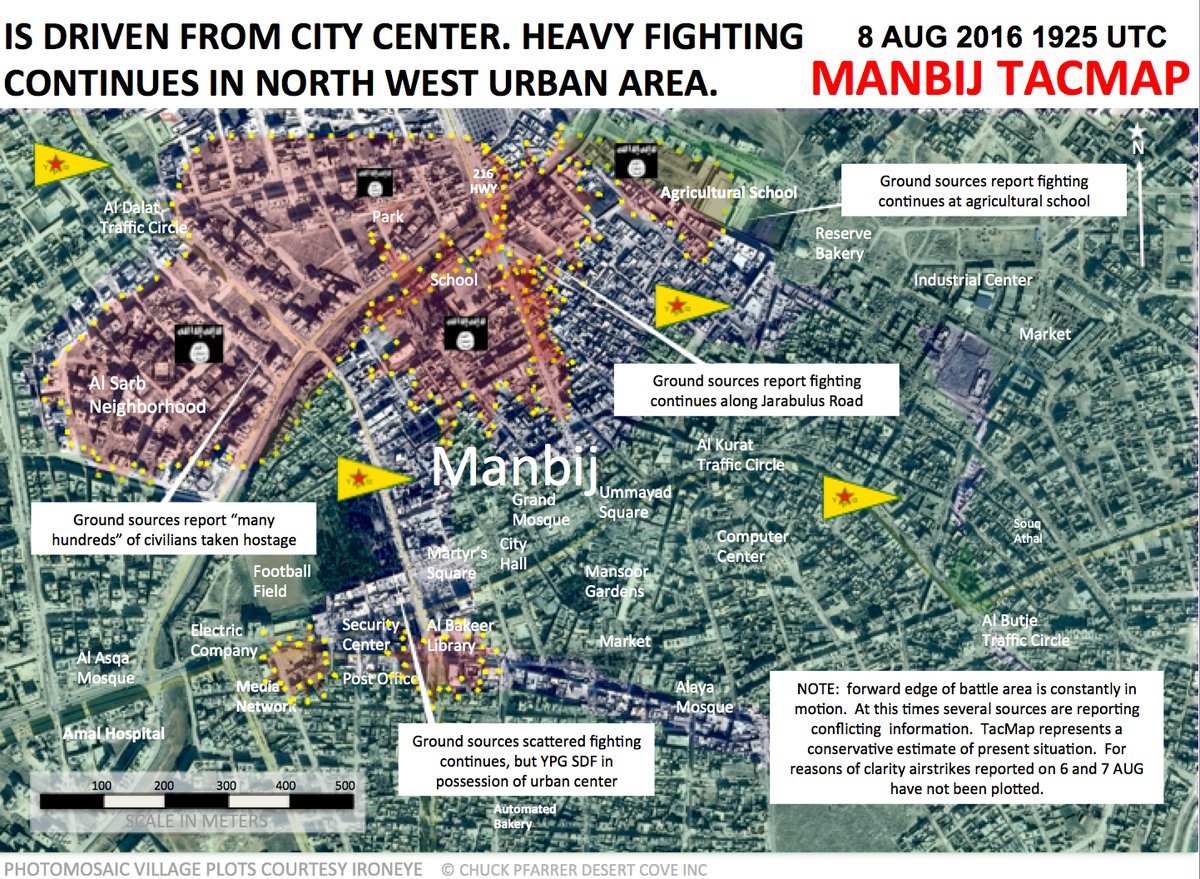 ISIS Is Driven from Manbij City Center. Clashes Ongoing