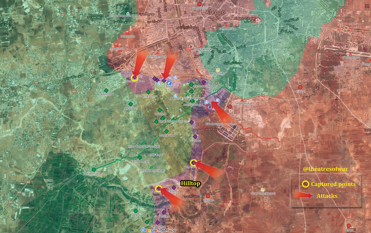 Syrian Army Seeks to Set Fire Control of Jihadi Corridor to Eastern Aleppo