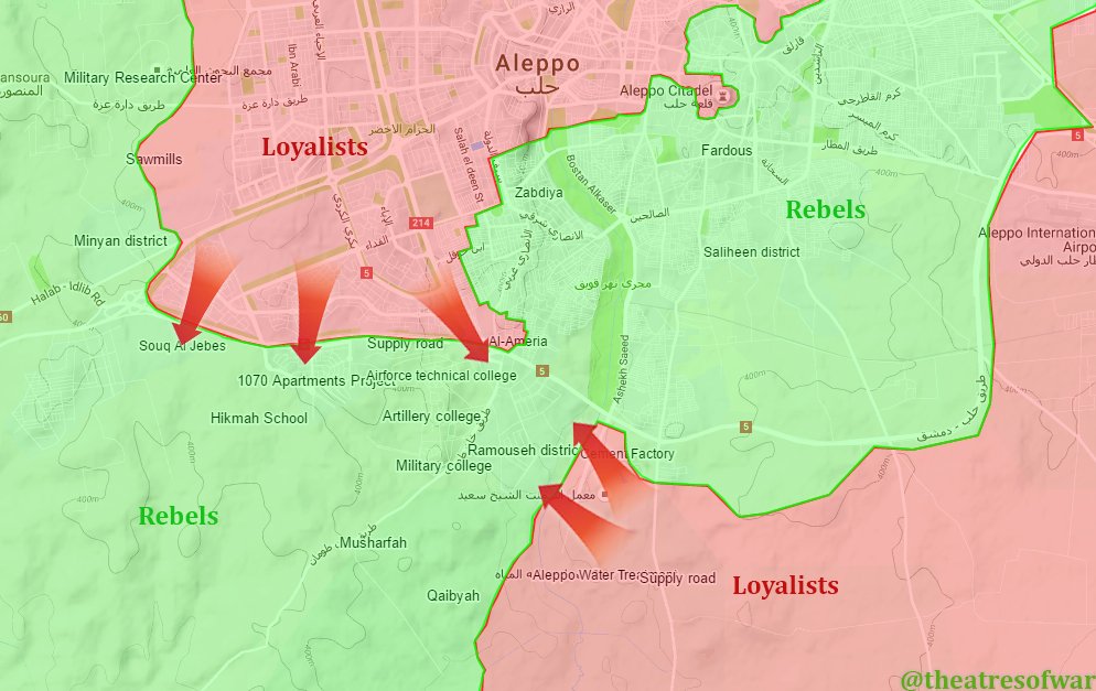 Oreview of Military Situation in Aleppo City on August 11-12 (Maps, Photos)