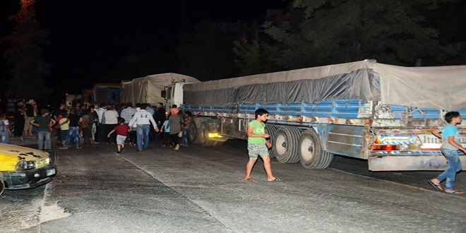 Syrian Government Sends 40-Truck Aid Convoy to Aleppo City