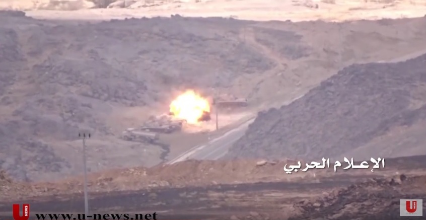 Houthis Destroy Saudi M60 Tank and Multipurpose Vehicle in Najran (Video)