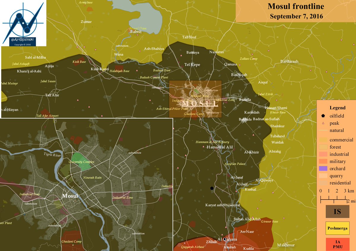Iraq: Military Situation in the Area of ISIS Stronghold of Mosul