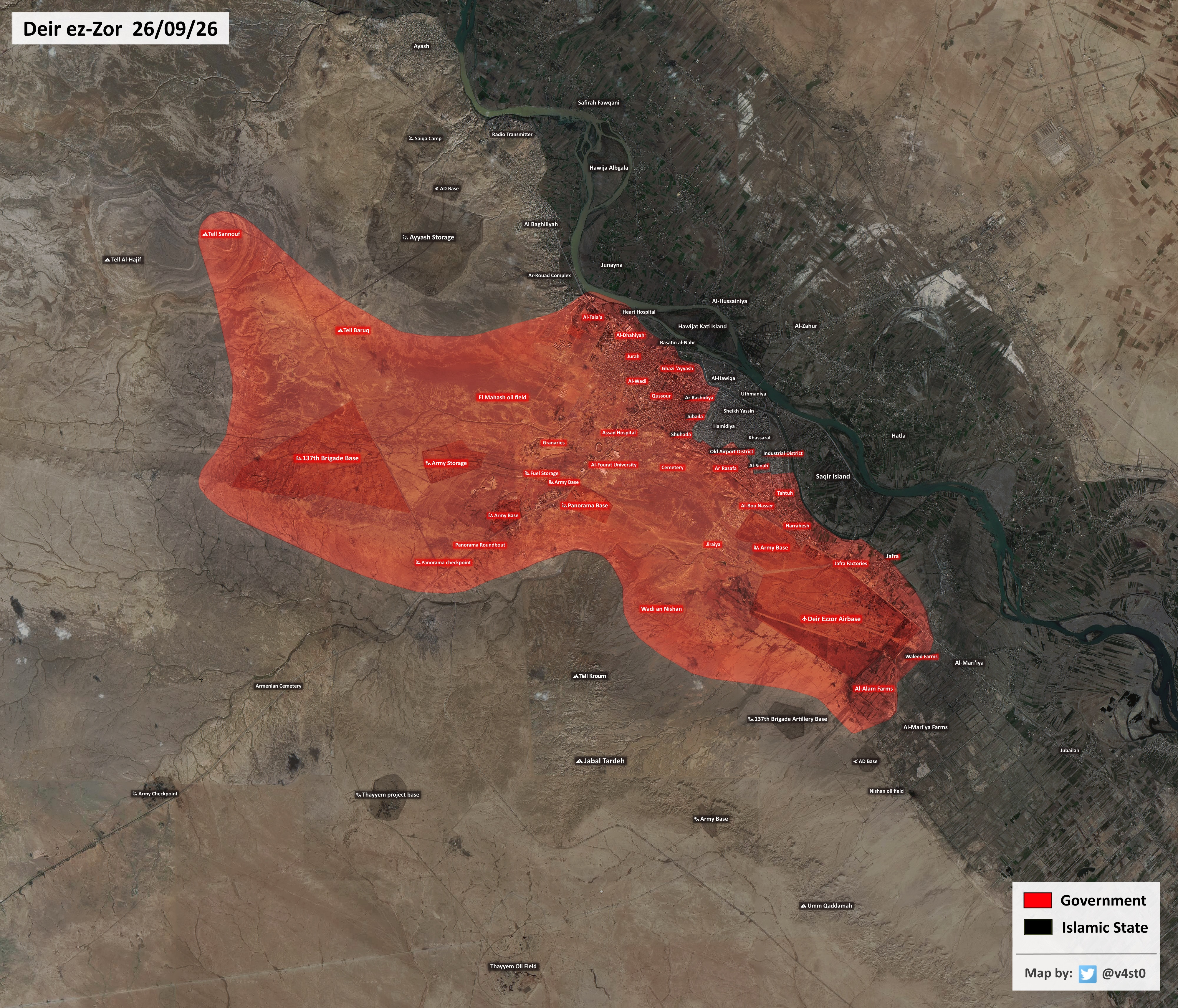 Syrian Army and ISIS Clashing for Deir Ezzor's Industrial District
