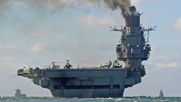 Admiral Kuznetsov & Carrier Battle Group of Russian Navy Entered English Channel (Photo & Video)