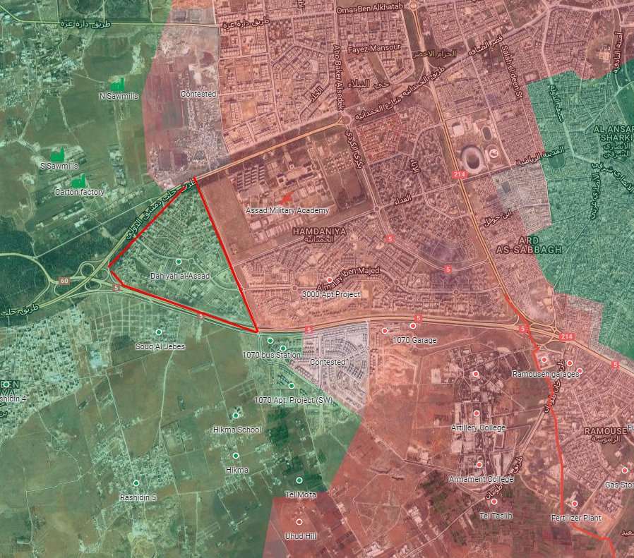Syrian Army Retakes Al-Assad Neighborhood of Aleppo City from Al-Nusra (Al-Qaeda)