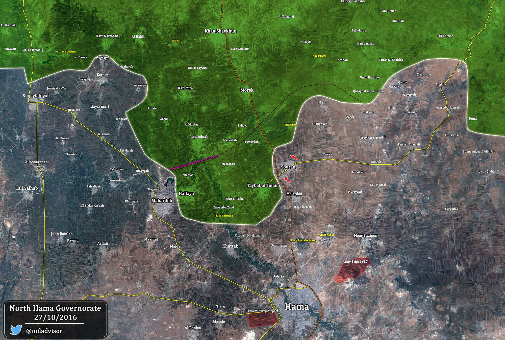 Syria Map Update: Military Situation in Northern Hama after Liberation of Suran