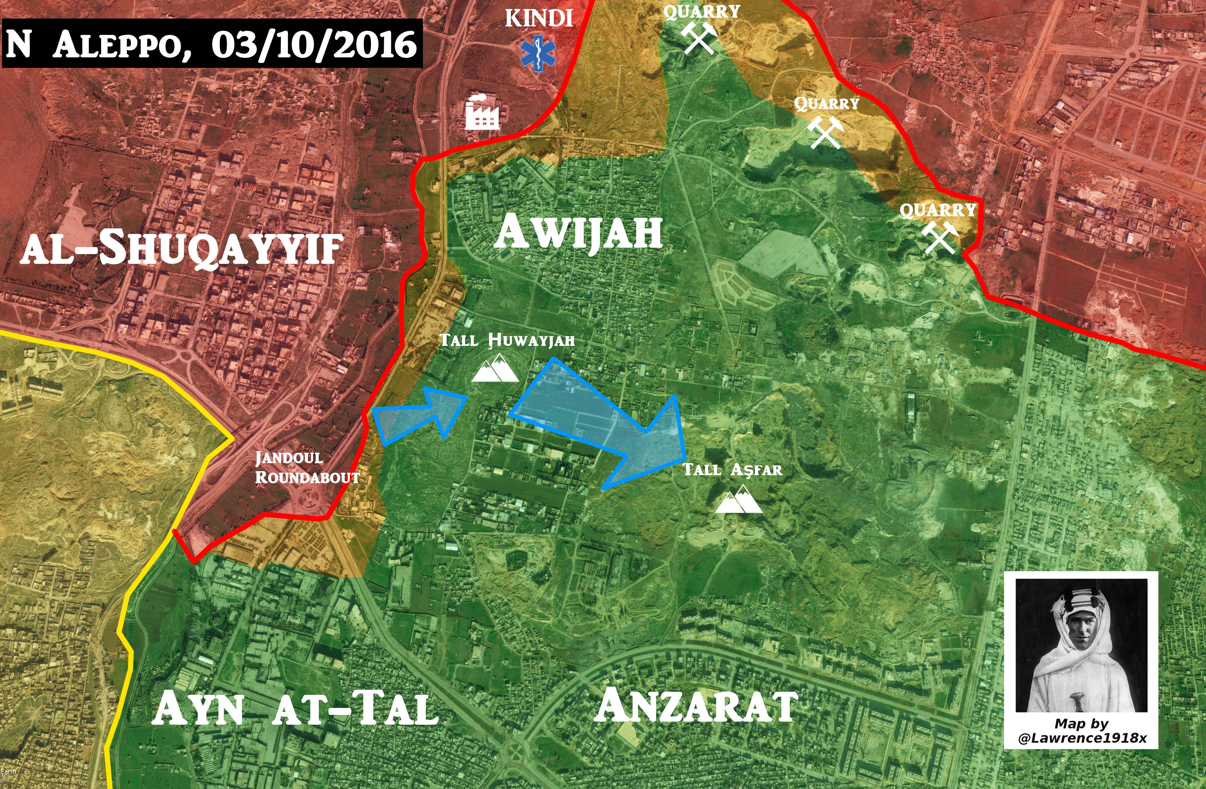 Map Update: Govt Fores' Options to Advance in Northern Aleppo