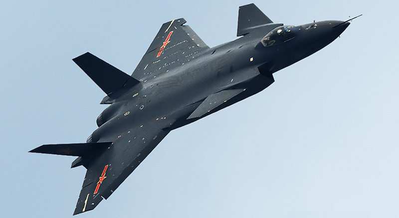Newest Chinese J-20 5th-Generation Fighter Jet Makes Its First Demonstration Flight (Video)