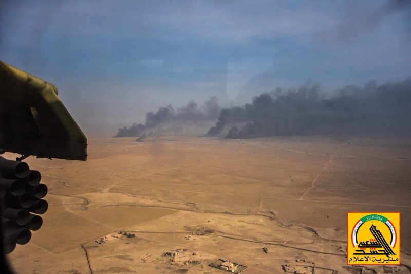 Iraqi Forces' Mi-35 Helicopters Pound ISIS near Mosul - Photo Report