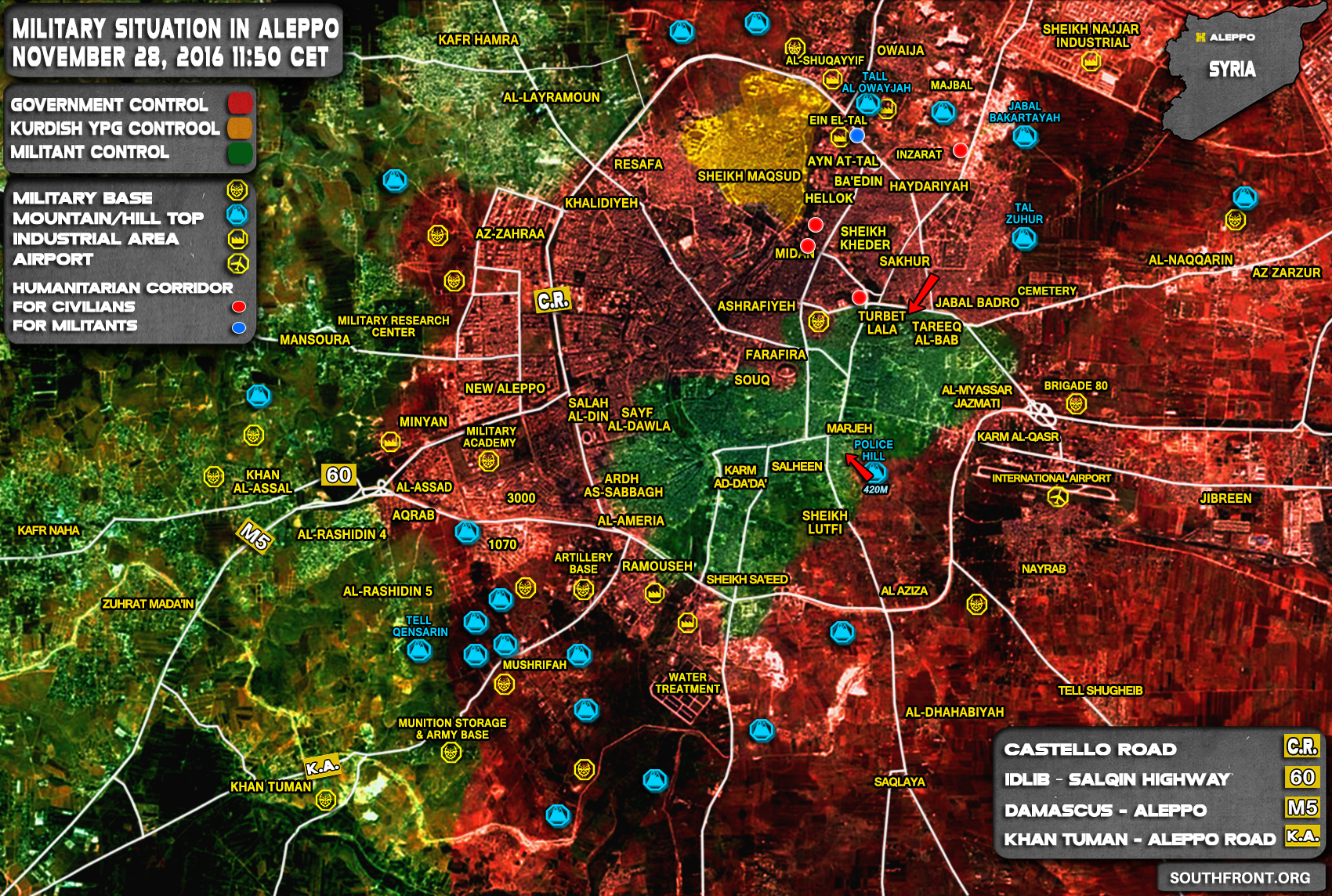 Syria Map Update: Government Forces Are in Full Control of Northern Aleppo