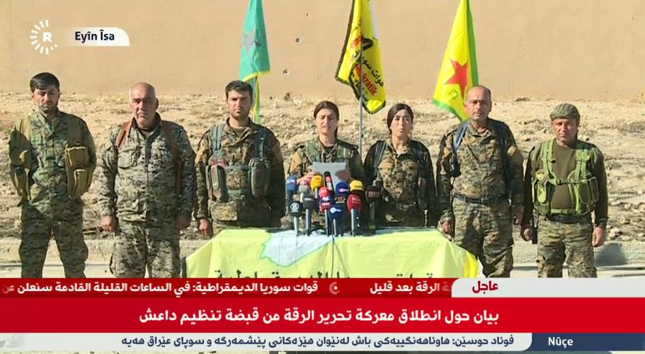 US-backed SDF (YPG) Starts Operation to Liberated ISIS Self-Proclaimed Capital in Syria