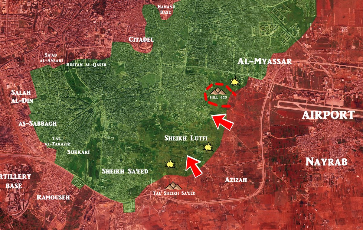 Syrian Army Takes Control of Strategic Hill in Southeast Aleppo