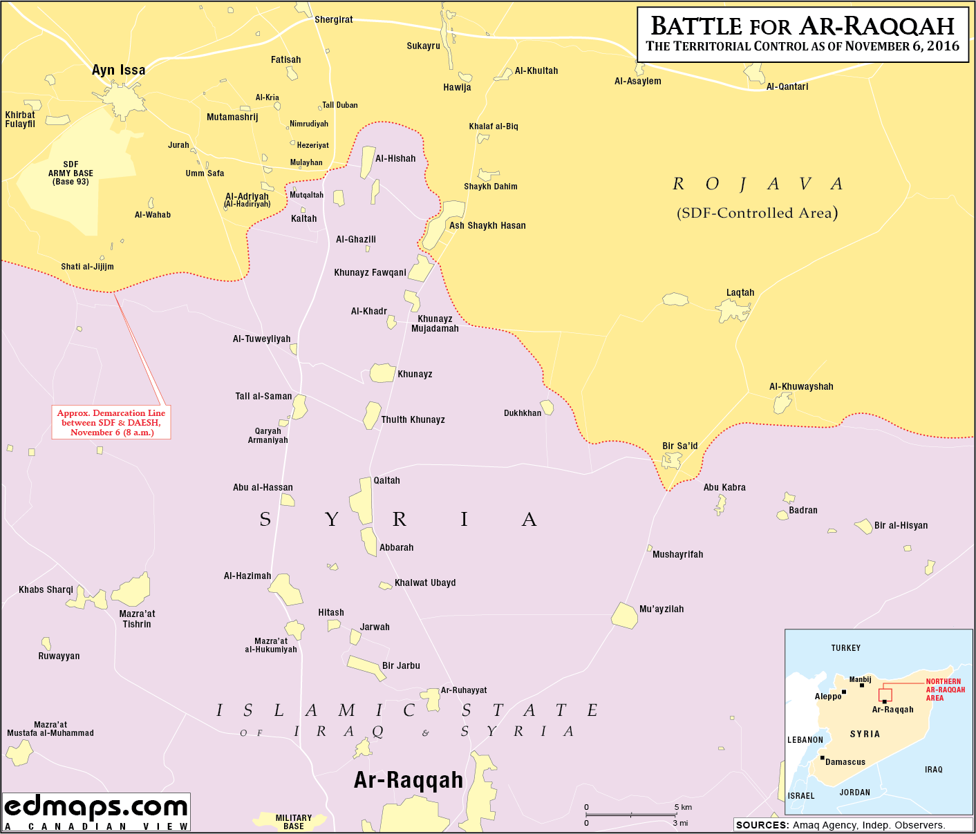 US Troops & Kurdish Militias Advance on Raqqa (Photos, Map, Infographics)