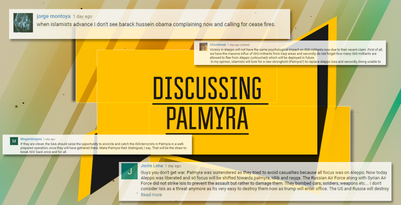 SF's Audience About The Fall Of Palmyra To ISIS