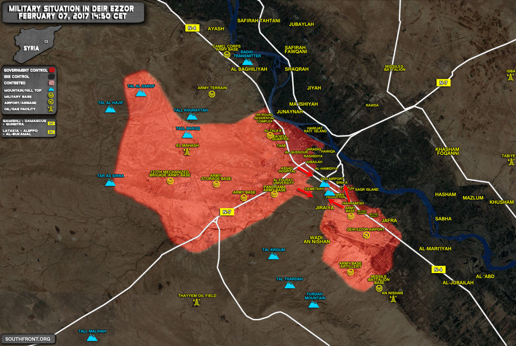 Military Situation In Deir Ezzor On February 7, 2017
