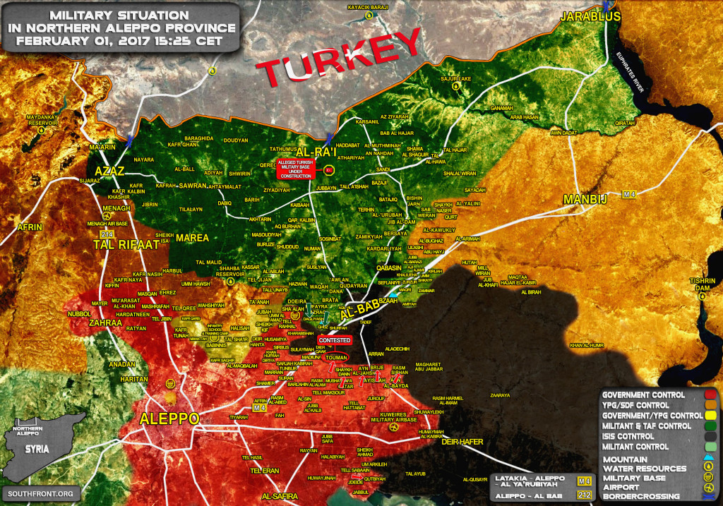 Turkish Forces Seize 2 Villages From ISIS Near Al-Bab (Map Update)