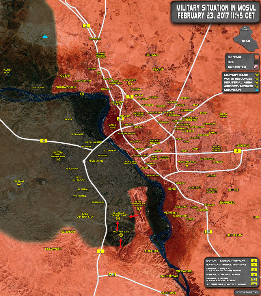 Iraqi Forces Liberated Mosul Airport From ISIS (Map Update)