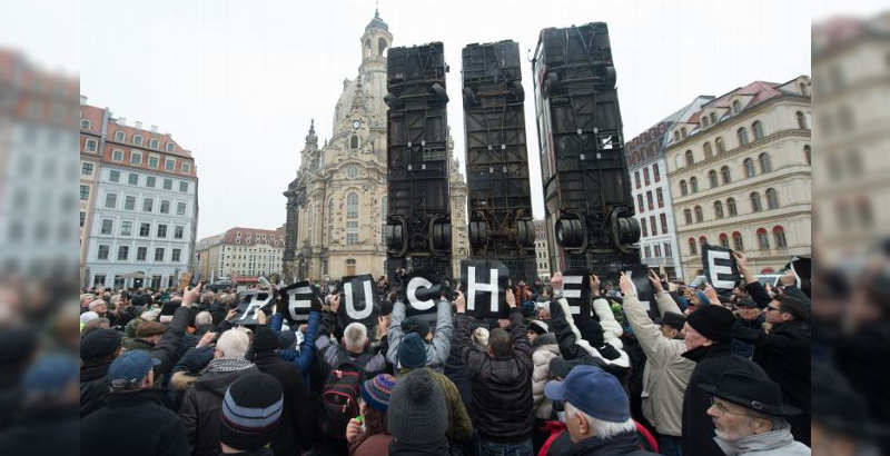 Dresden Unveils Controversial Monument that Looks Like Radical Islamist Fortification