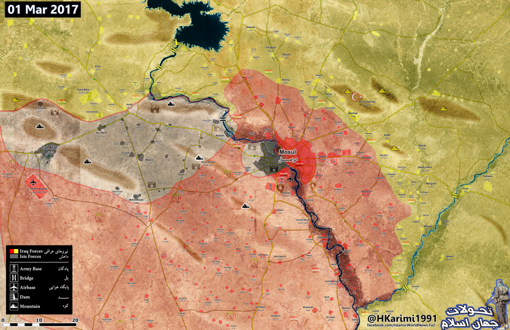 Western Mosul Is Completely Encircled By Iraqi Forces