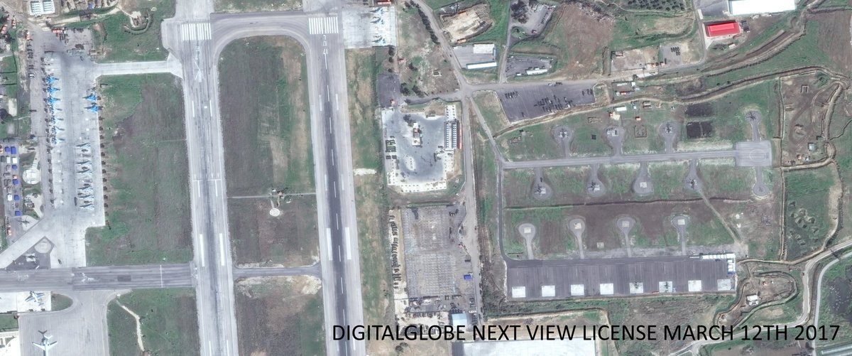 Sattelite Imagery Of Russian Airbase In Syria (March 12, 2017)