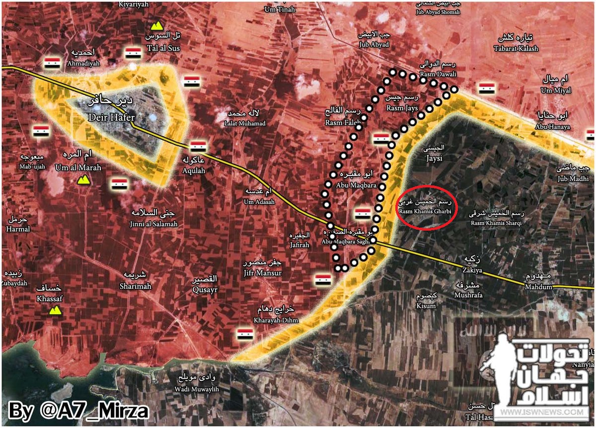 Syrian Army Liberated Four Villages Southeast Of Deir Hafer (Map)