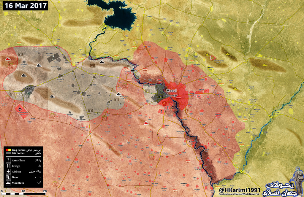 Map Update: Military Situation In Area Of Mosul