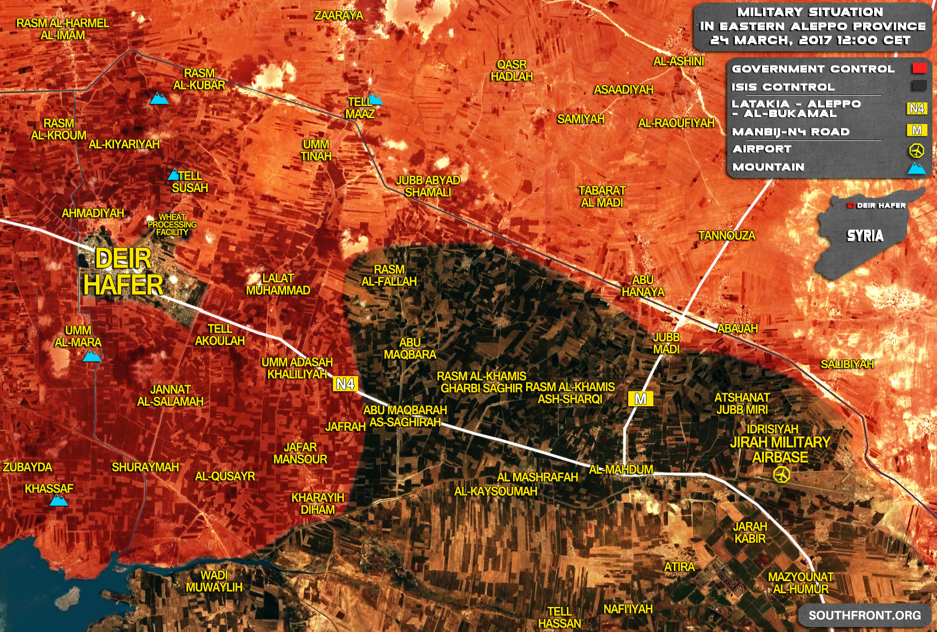 Update About Situation In Deir Hafer, Government Forces Liberate Umm Tinah In Eastern Aleppo Countryside