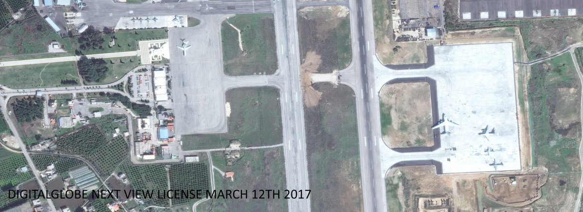 Sattelite Imagery Of Russian Airbase In Syria (March 12, 2017)